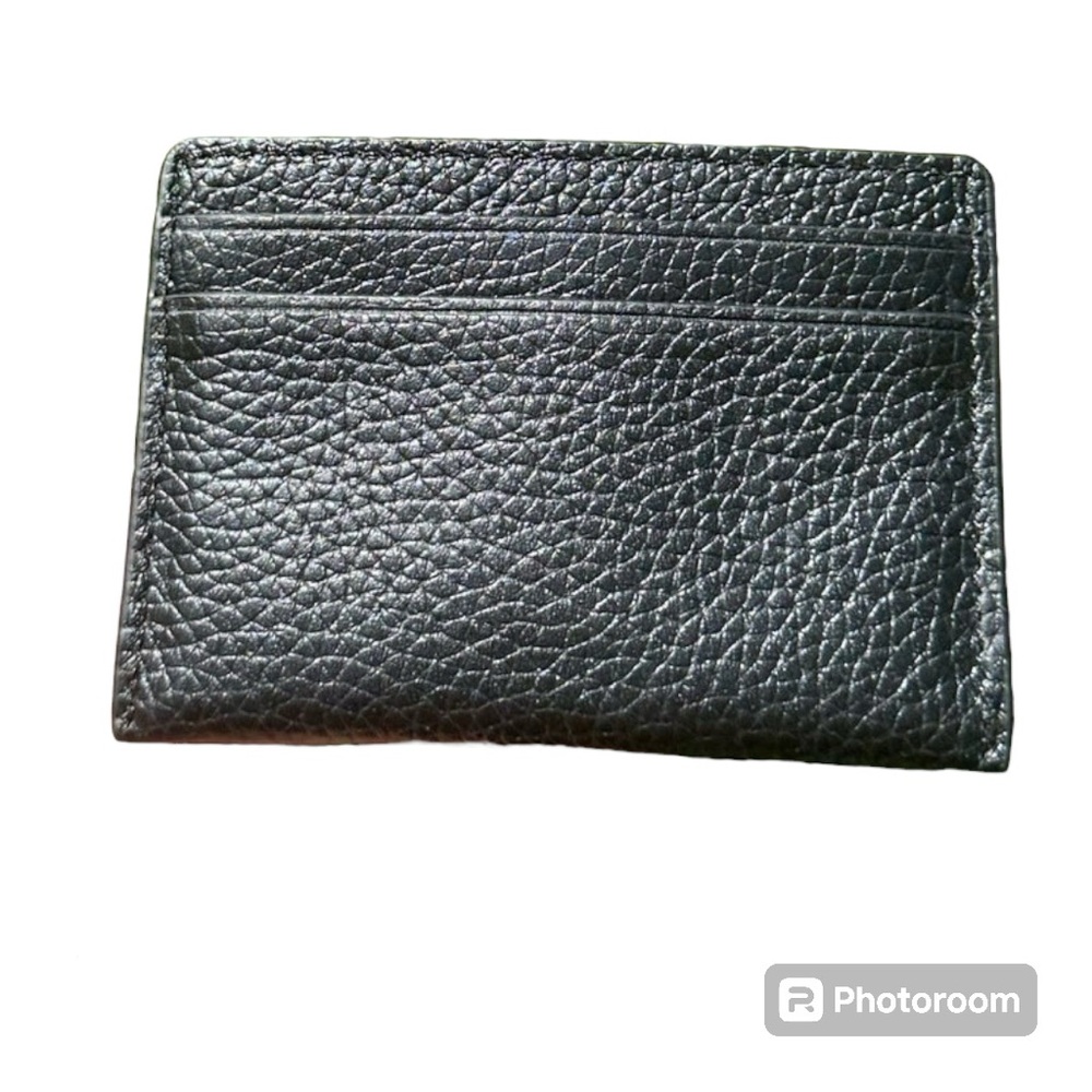 Micheal Kors Reed Large Pebbled Leather Card Case - Black NWT - Picture 2 of 5